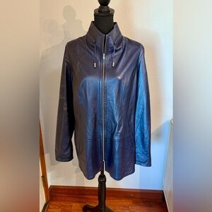 Italian Lamb Leather Jacket from Italy
